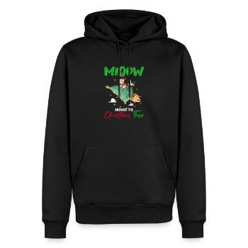Weihnachten Christmas Vintage Heiligabend Spruch - Männer Premium Bio Hoodie - Schwarz - Vorne - Nico (187cm)