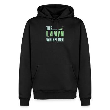 Funny Lawn Mowing The Lawn Whisperer - Sweat à capuche Premium bio Homme - noir - Devant - Nico (187cm)