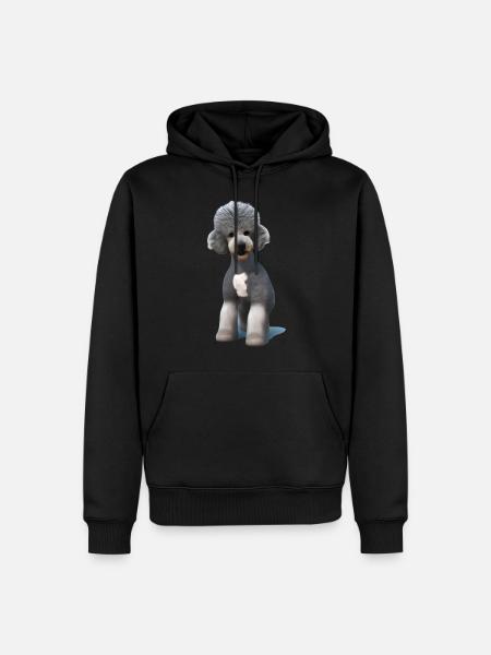 Bedlington Terrier - Men’s Premium Organic Hoodie - black