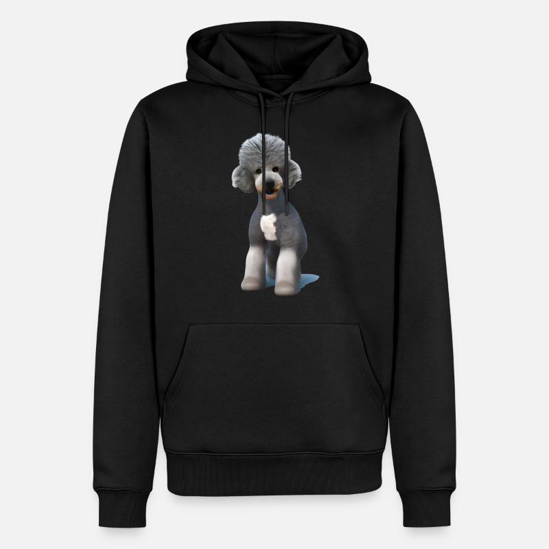 Bedlington Terrier - Männer Premium Bio Hoodie - Schwarz