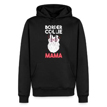 Hund Border Collie Mama - Männer Premium Bio Hoodie - Schwarz - Vorne - Nico (187cm)