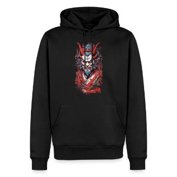 Yokai Ukiyo-e Streetwear Tokyo Japan Art Style - Men’s Premium Organic Hoodie - black - Front - Nico (187cm)