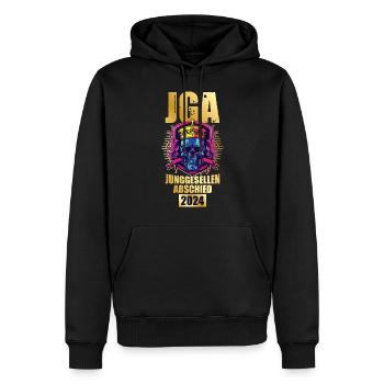 Jga 2024 Totenkopf - Männer Premium Bio Hoodie - Schwarz - Vorne - Nico (187cm)