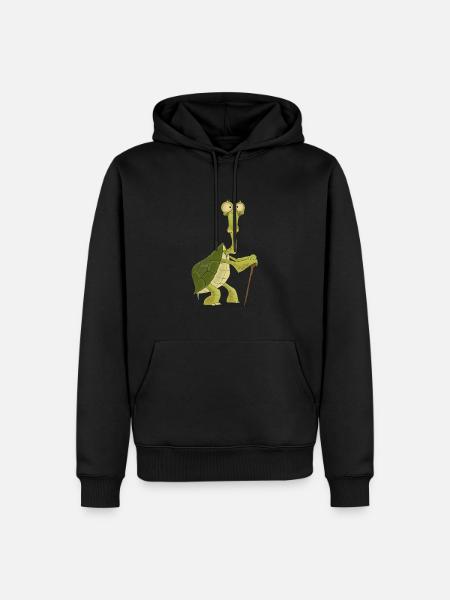 Octogenarian turtle - Men’s Premium Organic Hoodie - black