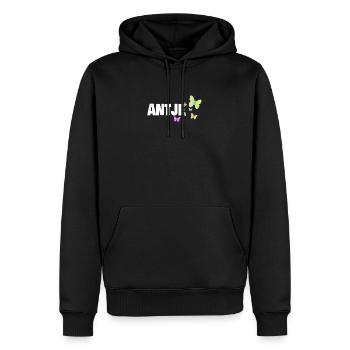 Vornamen Antje - Männer Premium Bio Hoodie - Schwarz - Vorne - Nico (187cm)