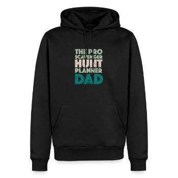 The Pro Scavenger Hunt Planner Dad - Männer Premium Bio Hoodie - Schwarz - Vorne - Nico (187cm)