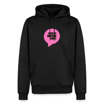 Liebe Lieber dich lieben Liebhaber Freundin Freund - Männer Premium Bio Hoodie - Schwarz - Vorne - Nico (187cm)