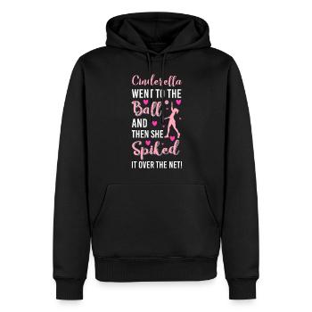Entraîneur de jeu de joueur de sport - Sweat à capuche Premium bio Homme - noir - Devant - Nico (187cm)