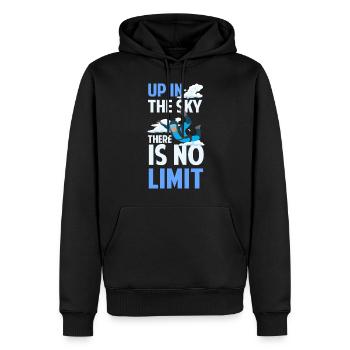 Skidiving Parapente Saut d’avion Sports - Sweat à capuche Premium bio Homme - noir - Devant - Nico (187cm)