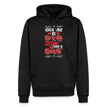 Feiern Saufen Party machen Mädelsabend - Männer Premium Bio Hoodie - Schwarz - Vorne - Nico (187cm)