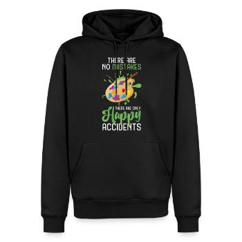 Malerei Spraydose Tapezieren - Männer Premium Bio Hoodie - Schwarz - Vorne - Nico (187cm)