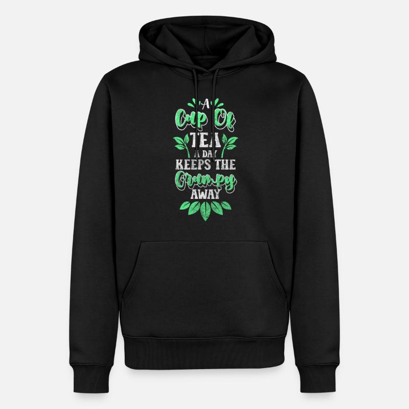 Buveur de thé Boisson récréative - Sweat à capuche Premium bio Homme - noir