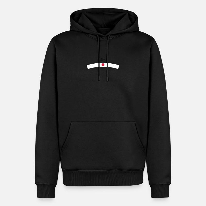 Japan - Männer Premium Bio Hoodie - Schwarz