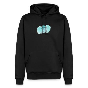 Croyez en vous - Sweat à capuche Premium bio Homme - noir - Devant - Nico (187cm)