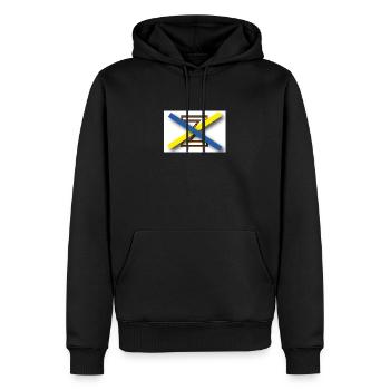 Pas de Z en Ukraine - Sweat à capuche Premium bio Homme - noir - Devant - Nico (187cm)