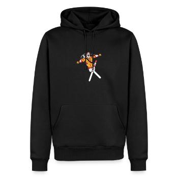 Freestyle, Wiltsch, Ski, Suisse, Effronté, Sport - Sweat à capuche Premium bio Homme - noir - Devant - Nico (187cm)
