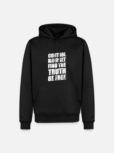 Mentalité - Sweat à capuche Premium bio Homme - noir