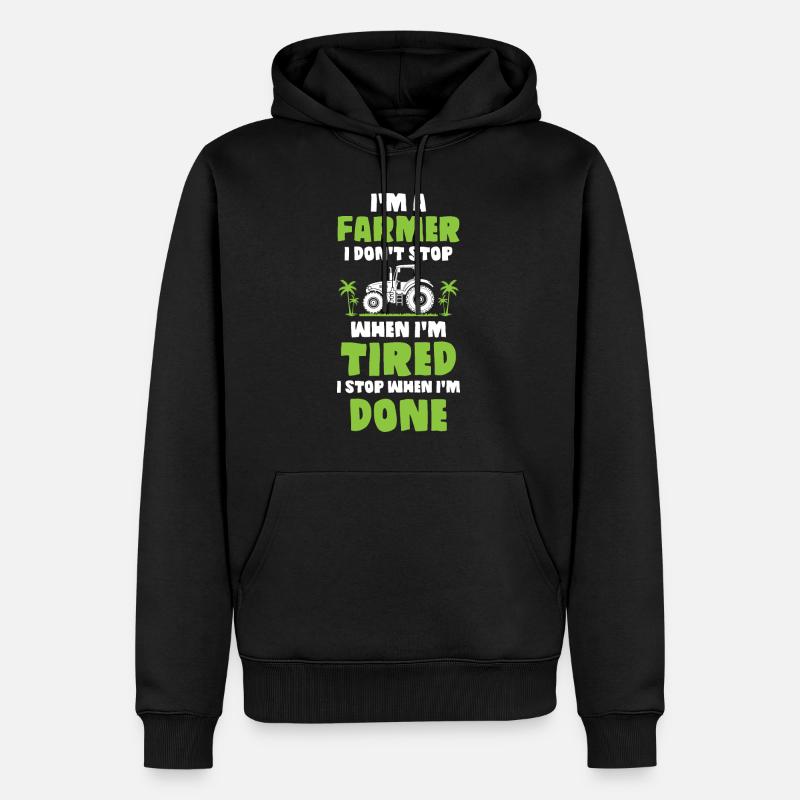 Farrner - Männer Premium Bio Hoodie - Schwarz