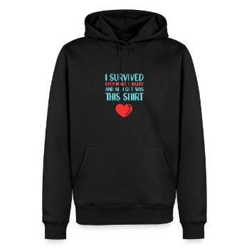Crise cardiaque Chirurgie cardiaque Chirurgie Hospital - Sweat à capuche Premium bio Homme - noir - Devant - Nico (187cm)