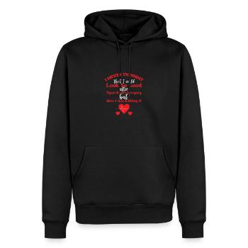 Crise cardiaque Chirurgie cardiaque Chirurgie Hospital - Sweat à capuche Premium bio Homme - noir - Devant - Nico (187cm)