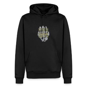 Pilze sammeln Pilzsammler - Männer Premium Bio Hoodie - Schwarz - Vorne - Nico (187cm)