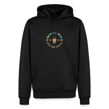 Thérapeute comportementaliste Thérapeute - Sweat à capuche Premium bio Homme - noir - Devant - Nico (187cm)