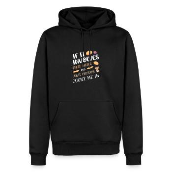 Baking bread Bread bakers Baking sourdough - Men’s Premium Organic Hoodie - black - Front - Nico (187cm)