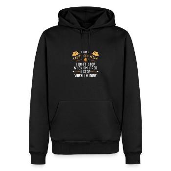 Zeltlager Leiter Sommercamp - Männer Premium Bio Hoodie - Schwarz - Vorne - Nico (187cm)