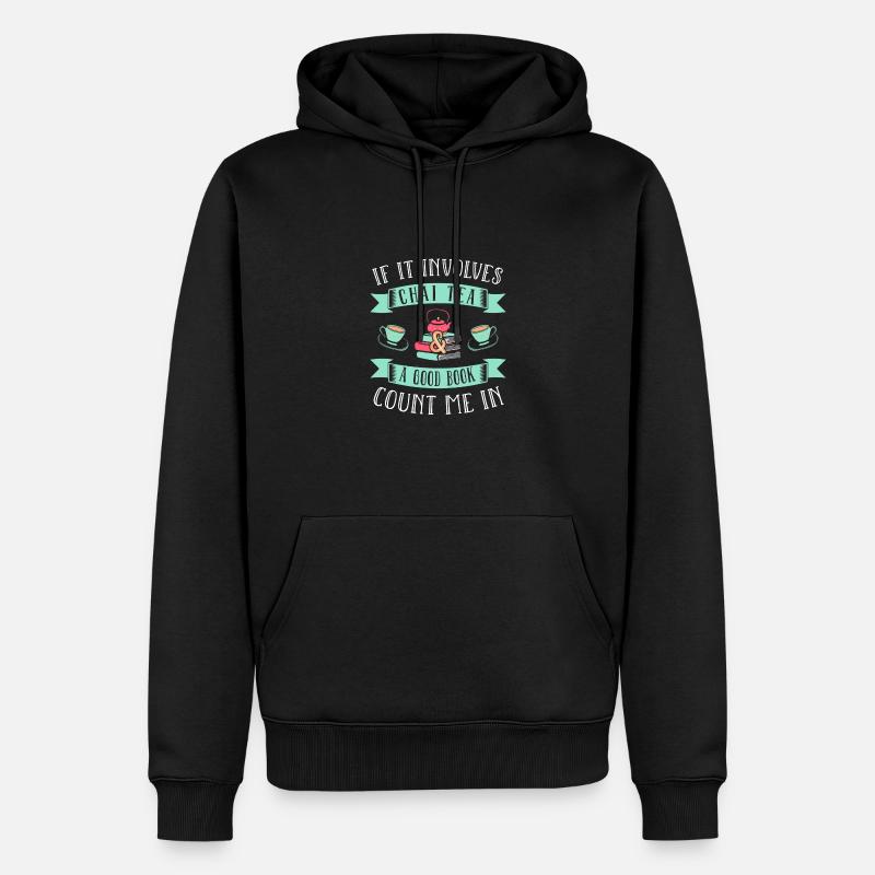 Chai Latte Tee trinken Teetrinker - Männer Premium Bio Hoodie - Schwarz