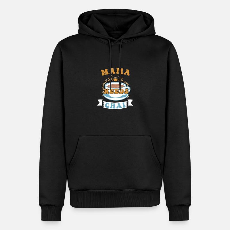 Chai Latte Tee trinken Teetrinker - Männer Premium Bio Hoodie - Schwarz