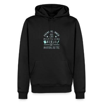 Eventmanager Event Veranstaltungskaufmann - Männer Premium Bio Hoodie - Schwarz - Vorne - Nico (187cm)