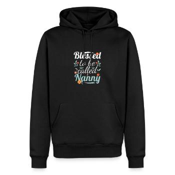 Nanny Babysitterin Tagesmutter - Männer Premium Bio Hoodie - Schwarz - Vorne - Nico (187cm)