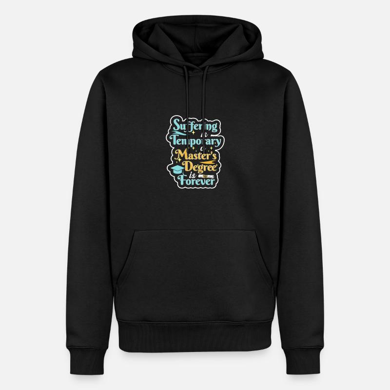 Master Université - Sweat à capuche Premium bio Homme - noir