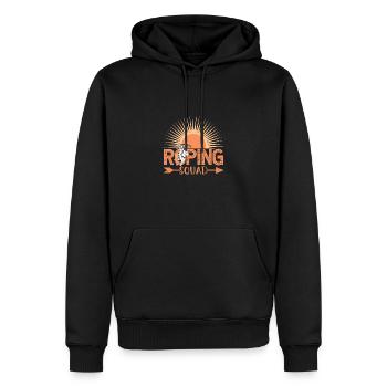 Team Roping - Männer Premium Bio Hoodie - Schwarz - Vorne - Nico (187cm)