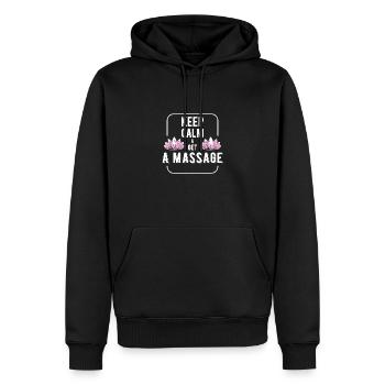 Masseuse Therapie Massage - Männer Premium Bio Hoodie - Schwarz - Vorne - Nico (187cm)