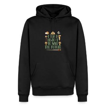 History teacher - Men’s Premium Organic Hoodie - black - Front - Nico (187cm)