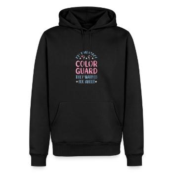 Color Guard - Männer Premium Bio Hoodie - Schwarz - Vorne - Nico (187cm)