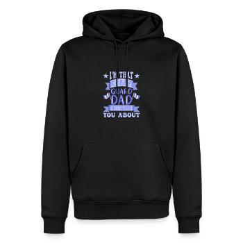 Color Guard - Männer Premium Bio Hoodie - Schwarz - Vorne - Nico (187cm)