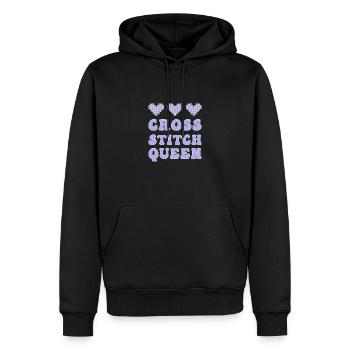 Cross Stitch Kreuzstich Sticken - Männer Premium Bio Hoodie - Schwarz - Vorne - Nico (187cm)