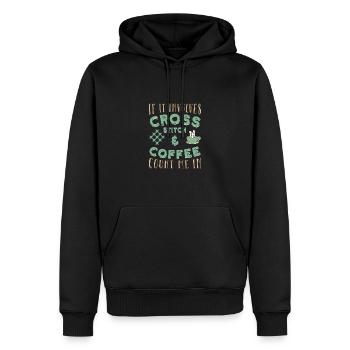 Cross Stitch Kreuzstich Sticken - Männer Premium Bio Hoodie - Schwarz - Vorne - Nico (187cm)