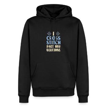 Cross Stitch Kreuzstich Sticken - Männer Premium Bio Hoodie - Schwarz - Vorne - Nico (187cm)