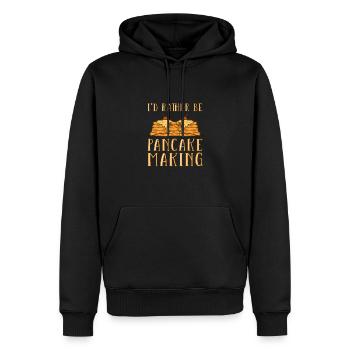 Crêpe - Sweat à capuche Premium bio Homme - noir - Devant - Nico (187cm)
