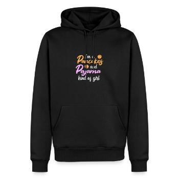 Crêpe - Sweat à capuche Premium bio Homme - noir - Devant - Nico (187cm)