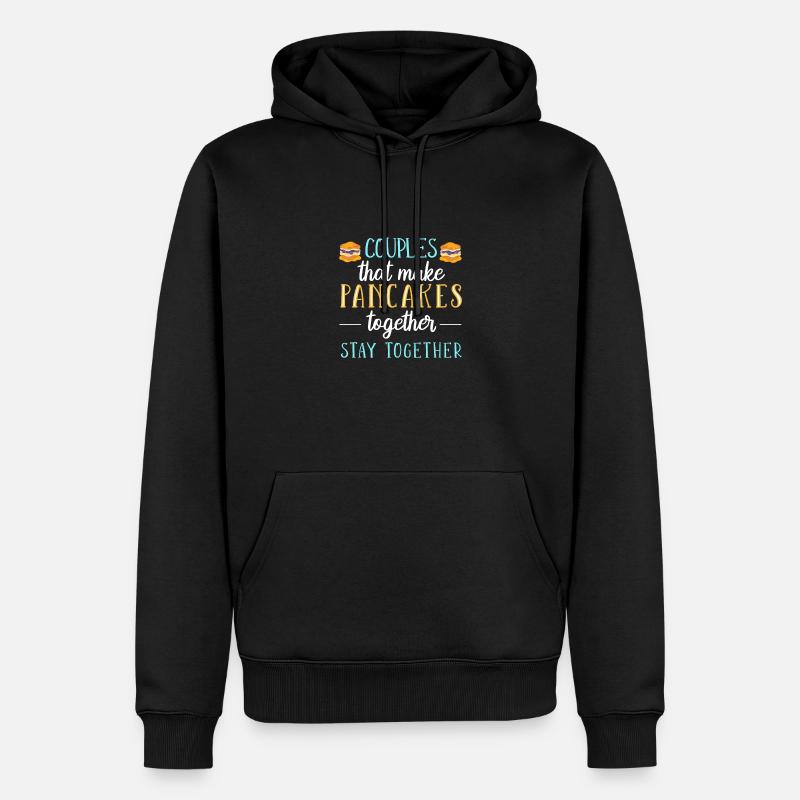 Pfannkuchen - Männer Premium Bio Hoodie - Schwarz