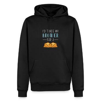 Pfannkuchen - Männer Premium Bio Hoodie - Schwarz - Vorne - Nico (187cm)