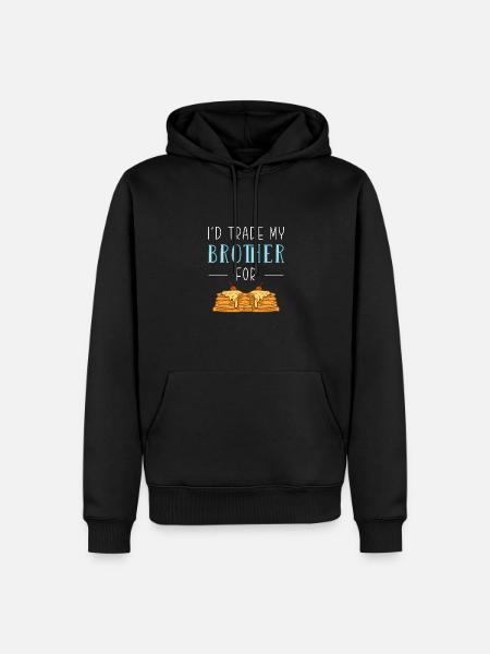 Crêpe - Sweat à capuche Premium bio Homme - noir