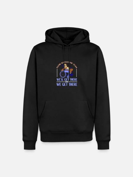 Wheelchair wheelchair users - Men’s Premium Organic Hoodie - black