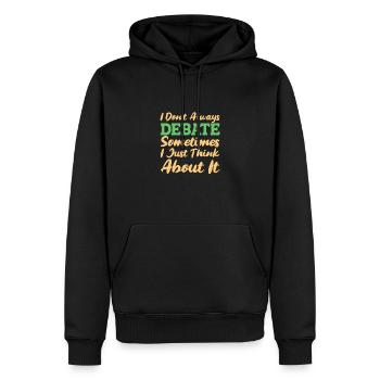 Debating Debate Arguing - Men’s Premium Organic Hoodie - black - Front - Nico (187cm)