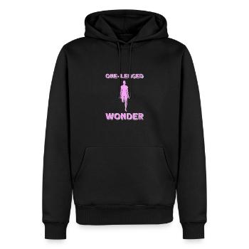 Wheelchair wheelchair access - Men’s Premium Organic Hoodie - black - Front - Nico (187cm)