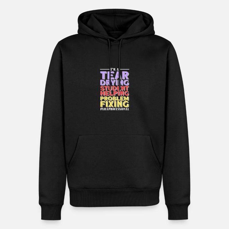 Paraprofessional - Männer Premium Bio Hoodie - Schwarz